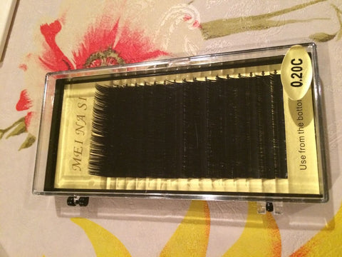 Individual Eyelash Extension , 0.20 C curl,16row/box, Mix length,from 10mm to 17mm