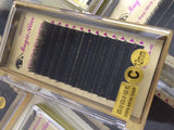 Individual Natural Mink Eyelash Extension , 100% real mink fur C Curl