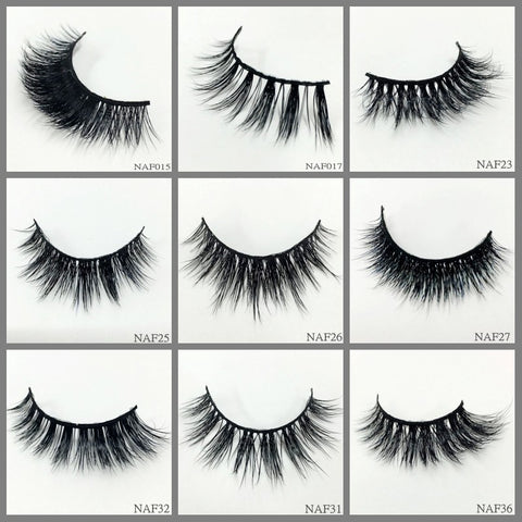 Mink Lashes 1000pair/lot Free Shipping Mixed Different Styles