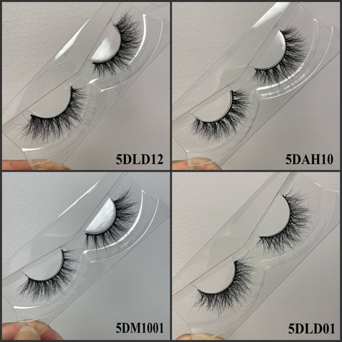 Fluffy 5D MINK STRIP LASHES 20PAIR PER LOT REUSED LASHES