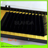 Individual Eyelash Extension , 0.20 D curl, mix length from 11mm to 17mm, 16rows/box