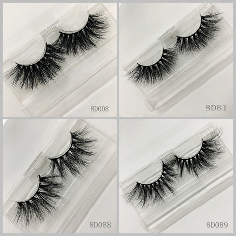 3D MINK EYELASHES 50pair/lot Free Shipping Mixed Different Styles